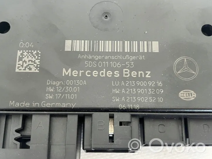 Mercedes-Benz E W213 Interrupteur de poignée d'ouverture de coffre arrière 5DS01110653