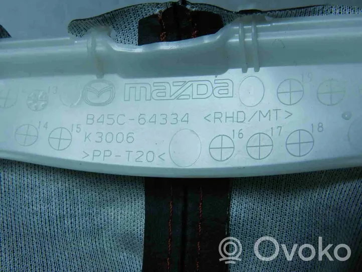 Mazda 3 III Revêtement pommeau de levier de vitesses cuir B45C64334