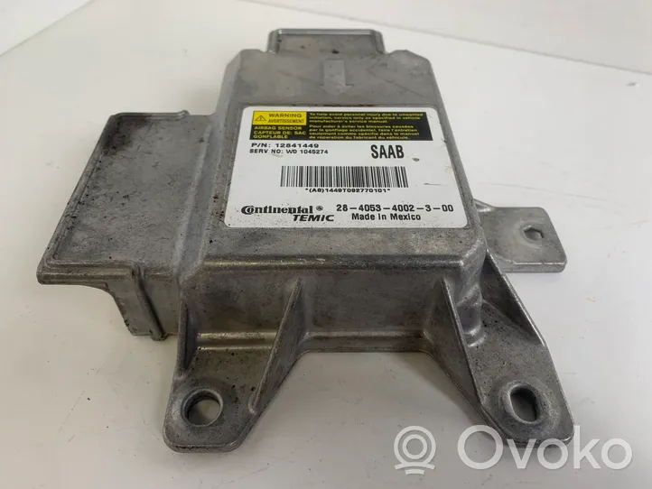 Saab 9-3 Ver2 Centralina/modulo airbag 12841449