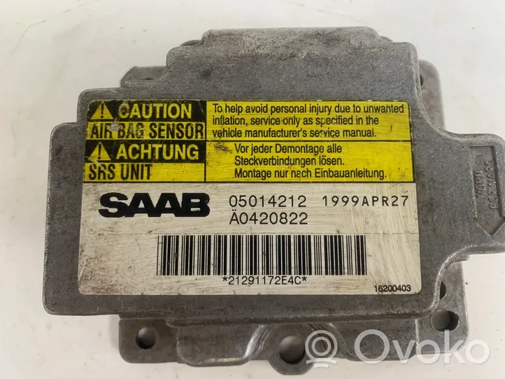 Saab 9-5 Sterownik / Moduł Airbag 05014212