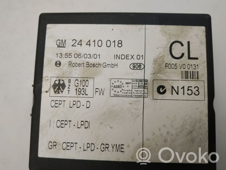 Opel Zafira A Module de contrôle carrosserie centrale GM24410018