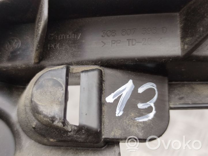 Volkswagen PASSAT CC Bumper support mounting bracket corner 3C8807393D