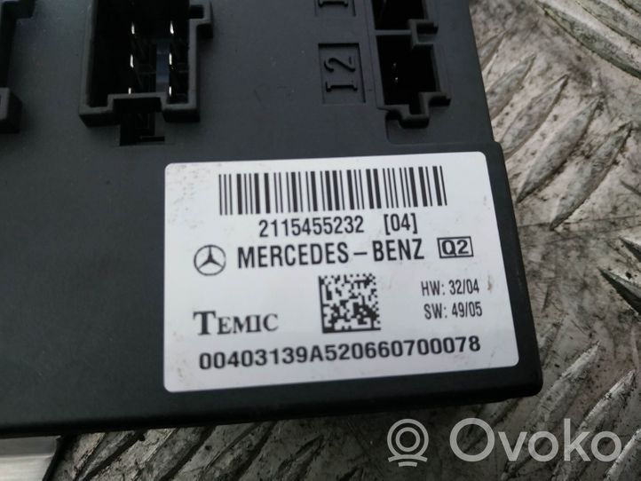 Mercedes-Benz CLS C219 Inne wyposażenie elektryczne 2115455232