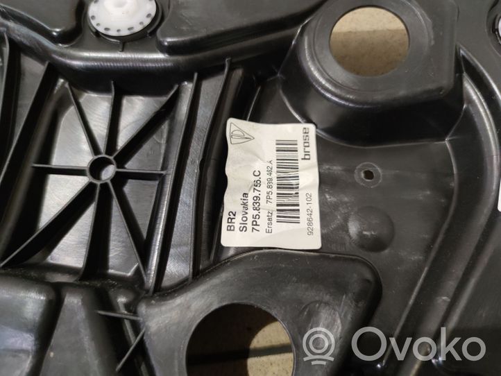 Porsche Cayenne (92A) Alzacristalli della portiera posteriore con motorino 7P5839756C