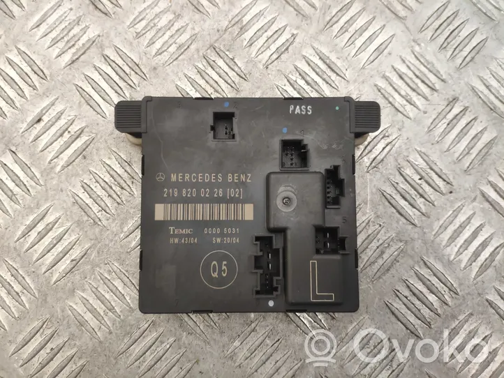 Mercedes-Benz CLS C219 Door control unit/module 2198200226