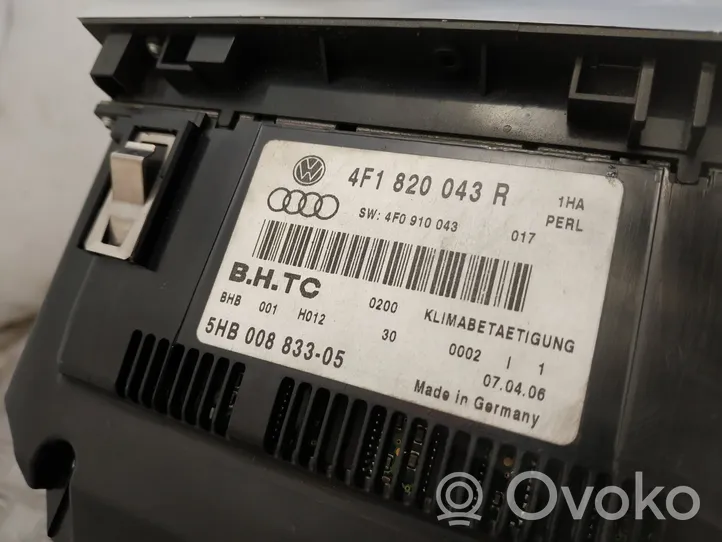 Audi A6 S6 C6 4F Sisätuulettimen ohjauskytkin 4F1820043R