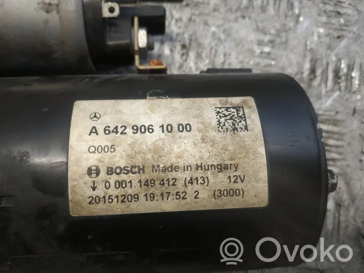 Mercedes-Benz GLS X166 Starter motor A6429061000