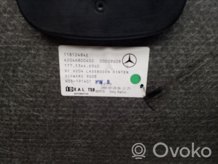 Mercedes-Benz GLK (X204) Wykładzina podłogowa bagażnika A2046800402