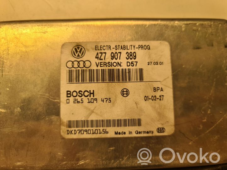 Audi A6 Allroad C5 Pavarų dėžės valdymo blokas 4Z7907389