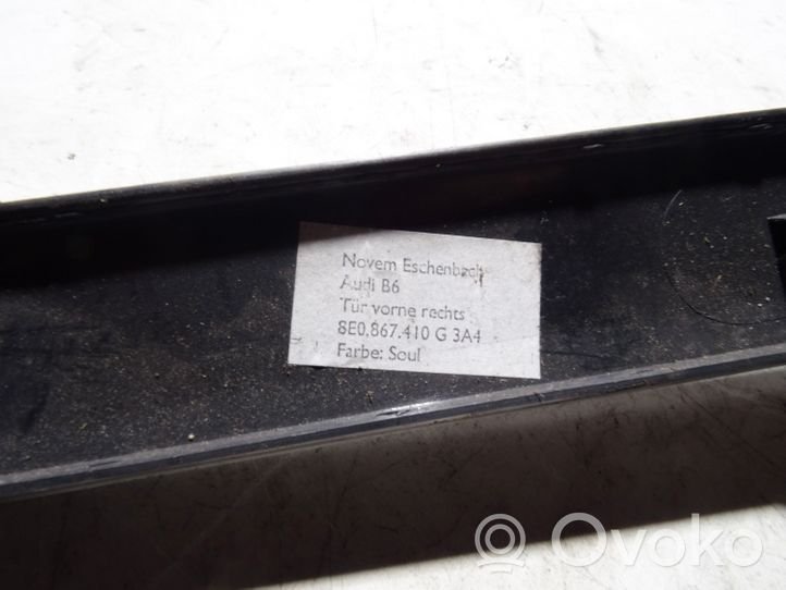 Audi A4 S4 B6 8E 8H Front door trim bar 8E0867410G