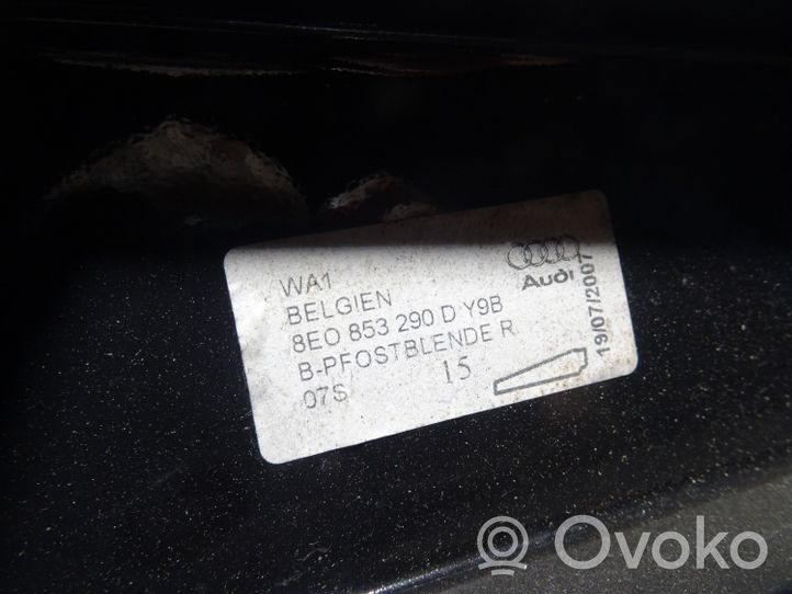 Audi A4 S4 B7 8E 8H (B) Revêtement de pilier (haut) 8E0853290D