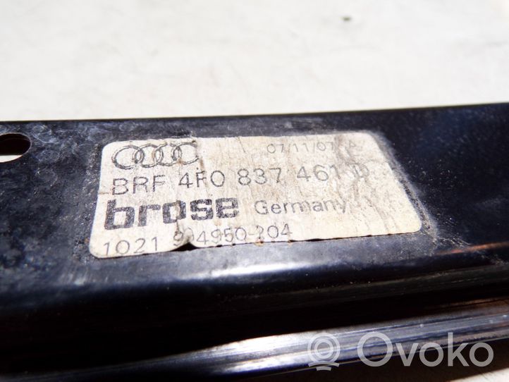 Audi A6 Allroad C6 Mécanisme de lève-vitre avant sans moteur 4F0837461D