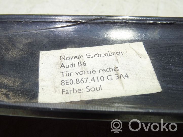 Audi A4 S4 B6 8E 8H Autres éléments de garniture porte avant 8E0867410G