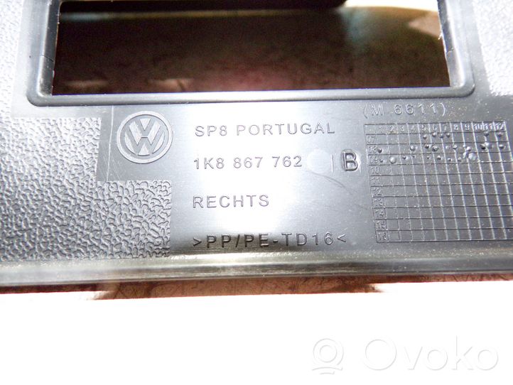 Volkswagen Scirocco Centre console side trim rear 1K8867762B