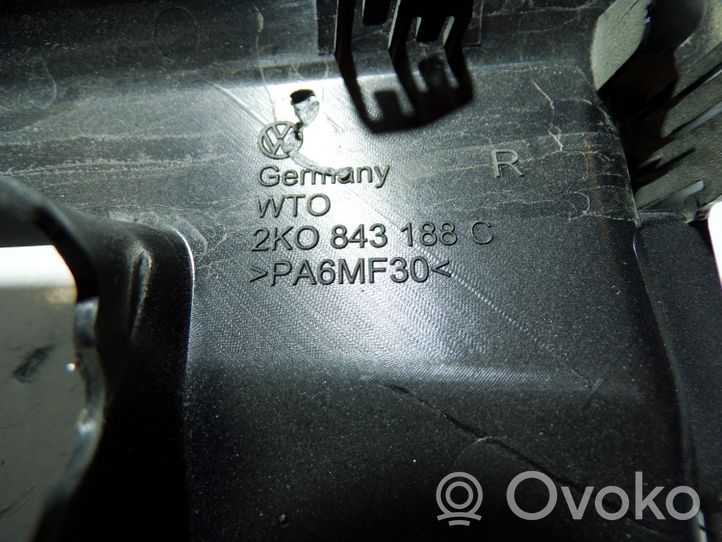 Volkswagen Caddy Zaślepka szyny drzwi bocznych / przesuwnych 2K0843188C