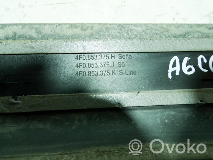 Audi A6 S6 C6 4F Galinio slenksčio apdaila (vidinė) 4F0853375