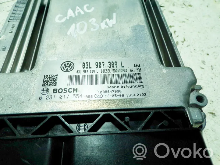 Volkswagen Transporter - Caravelle T5 Calculateur moteur ECU 03L907309L