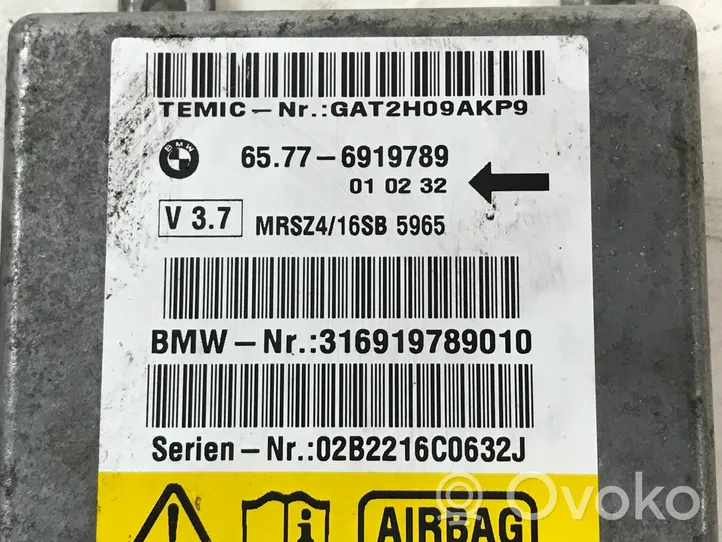 BMW 5 E39 Turvatyynyn ohjainlaite/moduuli 6919789
