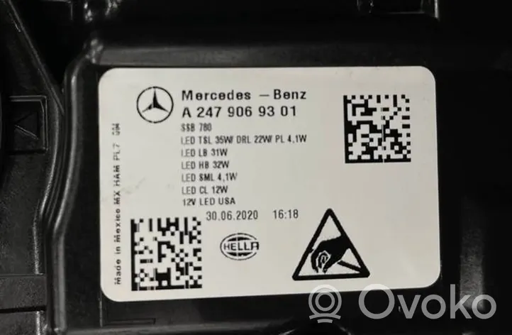 Mercedes-Benz B W247 Motor del limpiaparabrisas A2479069301