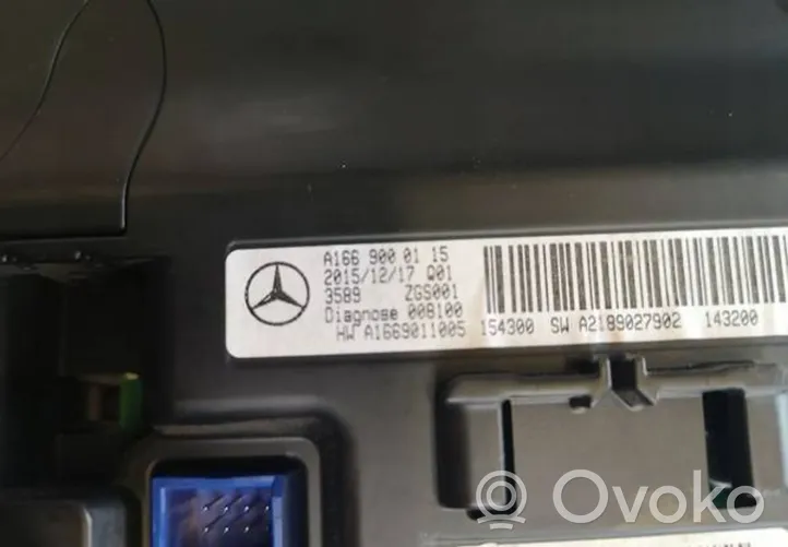 Mercedes-Benz ML AMG W166 Monitor / wyświetlacz / ekran A1669000115