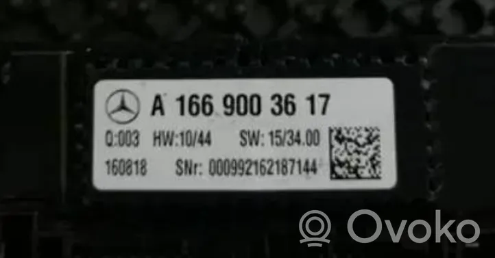 Mercedes-Benz GLE (W166 - C292) Ilmastoinnin ohjainlaite A1669003617