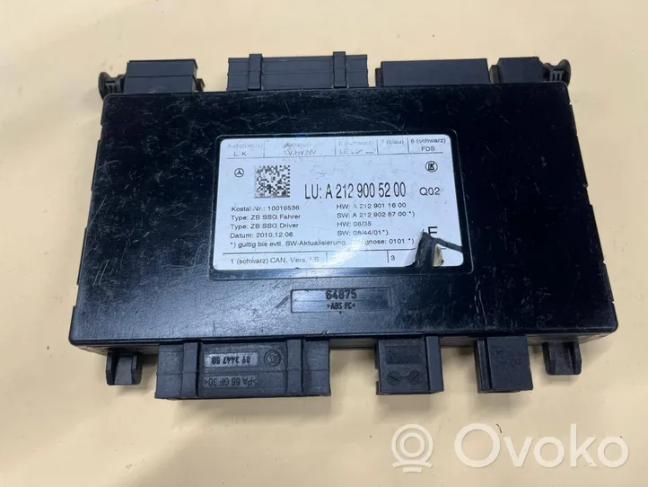 Mercedes-Benz C W204 Modulo di controllo sedile A2129005200