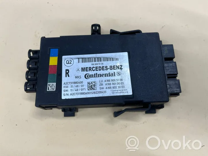 Mercedes-Benz ML W166 Modulo di controllo sedile A1669005106