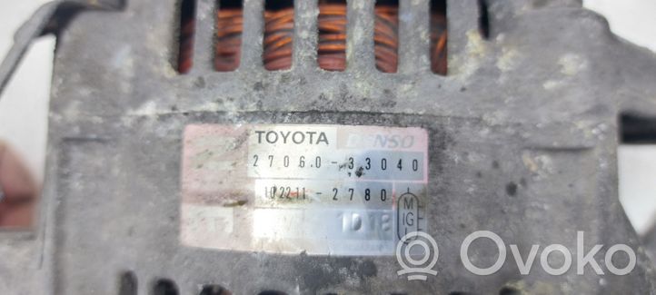 Toyota Yaris Verso Generaattori/laturi 2706033040