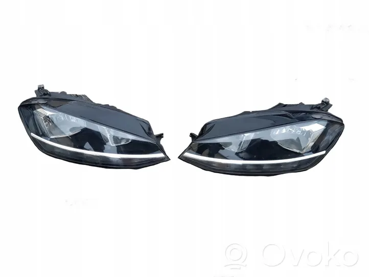 Volkswagen Golf VII Lot de 2 lampes frontales / phare 5G1941035C