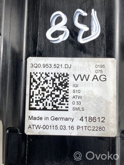 Volkswagen PASSAT B8 Commodo, commande essuie-glace/phare 3Q0953521DJ