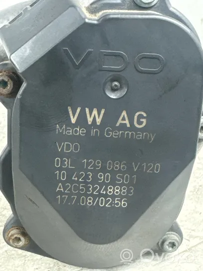 Volkswagen Golf VI Attuatore/motore della valvola del collettore di aspirazione 03L129086