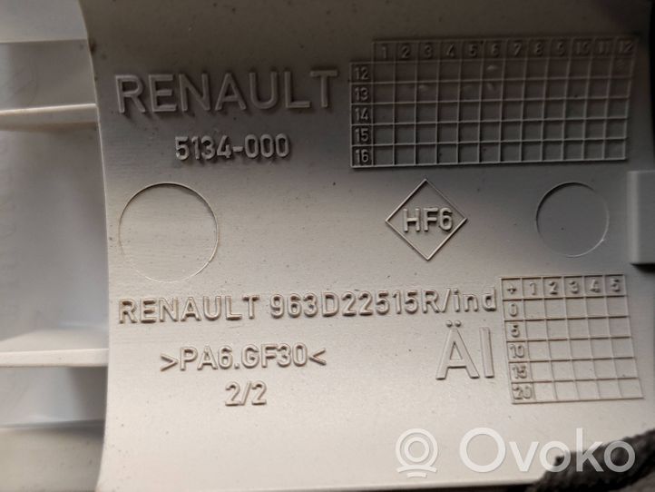 Renault Captur Inne części wnętrza samochodu 963D22515R