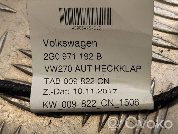 Volkswagen Polo VI AW Wiązka przewodów klapy tylnej / bagażnika 2G0971192B