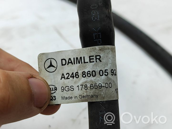 Mercedes-Benz B W246 W242 Wąż / Przewód spryskiwacza lampy przedniej A2468600592