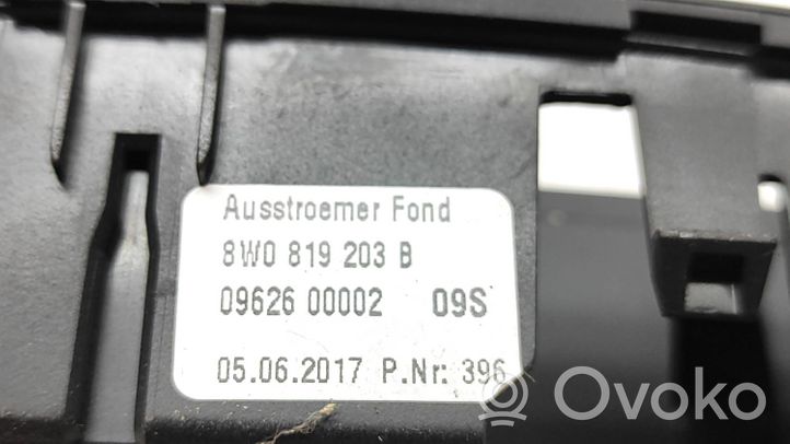 Audi A4 S4 B9 Luftausströmer Lüftungsdüse Luftdüse hinten 8W0819203B