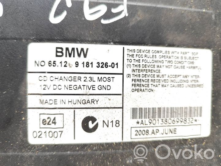 BMW 3 E90 E91 CD/DVD-vaihdin 9181326