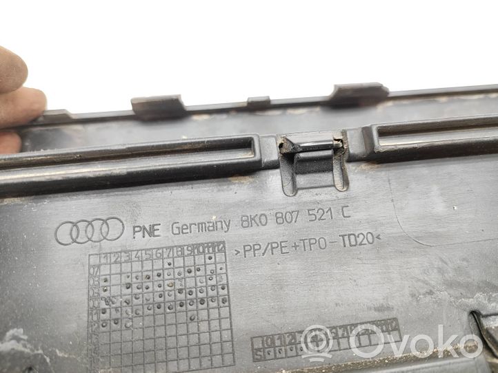 Audi A4 S4 B8 8K Rivestimento della parte inferiore del paraurti posteriore 8K0807521C