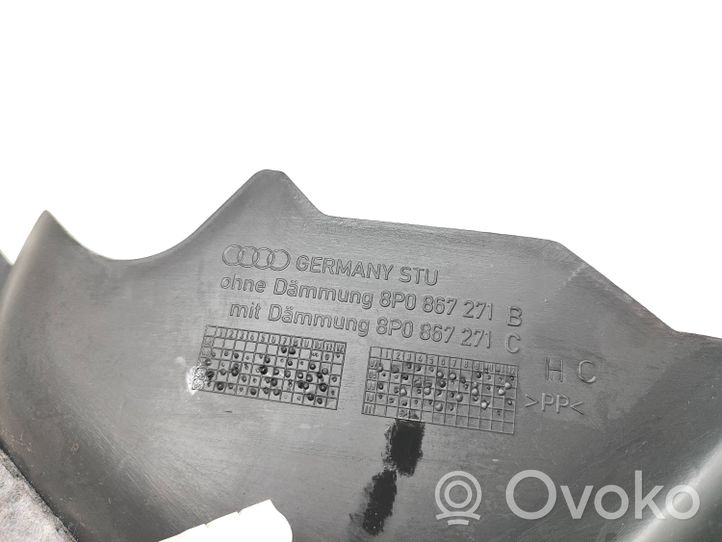 Audi A3 S3 A3 Sportback 8P Rivestimento vano piedi laterale 8P0867271B