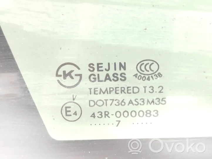 Saturn Vue Galinis šoninis kėbulo stiklas 43R000083