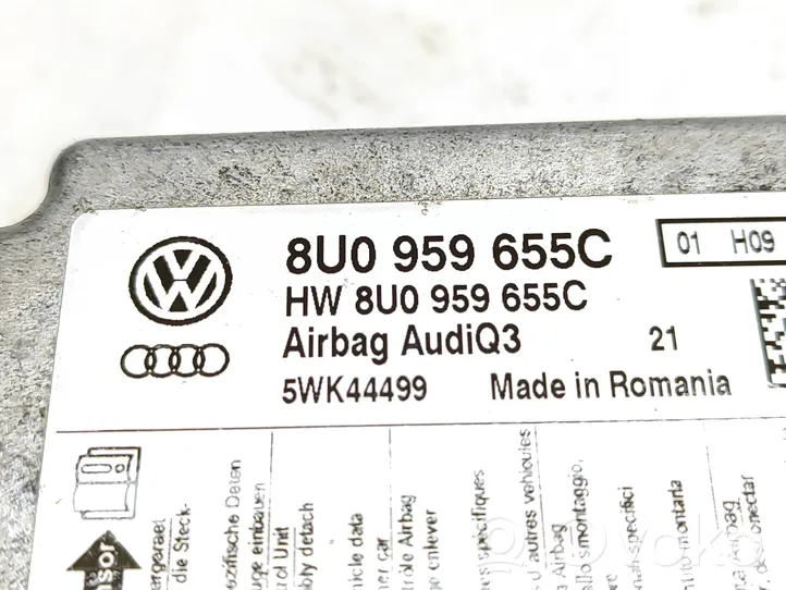 Audi Q3 8U Oro pagalvių valdymo blokas 8U0959655C