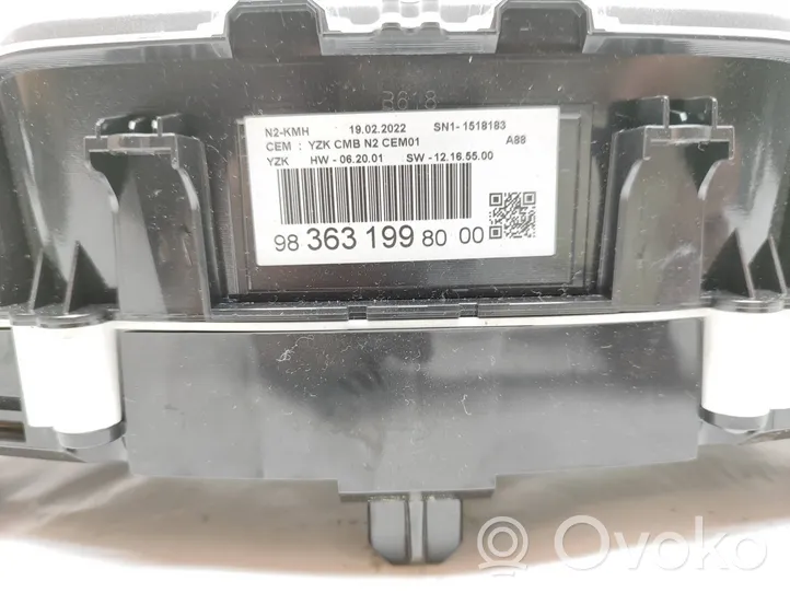 Citroen C3 Aircross Tachimetro (quadro strumenti) 9836319980