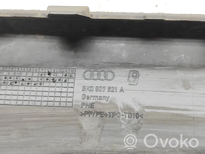 Audi A4 S4 B8 8K Takapuskurin alaosan lista 8K0807521A