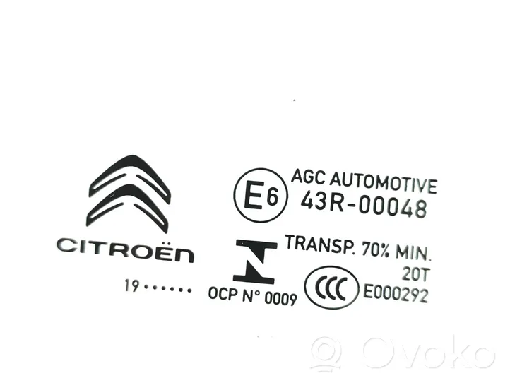 Citroen C3 Vetro del finestrino della portiera anteriore - quattro porte 43R00048