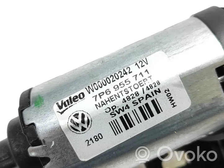 Volkswagen Touareg II Rear window wiper motor 7P6955711