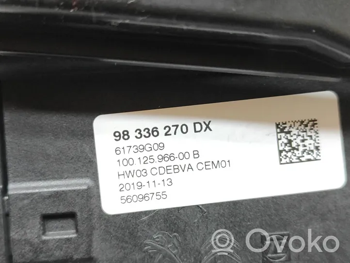 Peugeot 208 Sélecteur / levier de vitesse 98336270DX