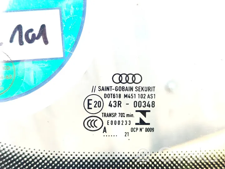 Audi A4 S4 B9 8W Tuulilasi/etulasi/ikkuna 43R00348