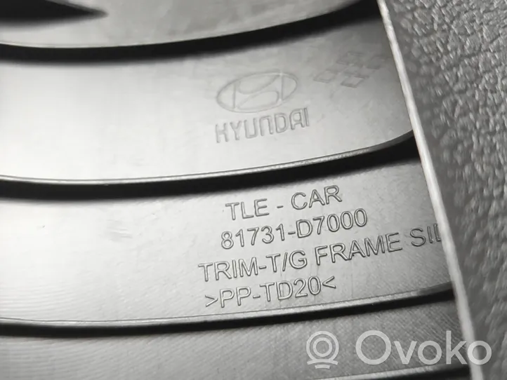 Hyundai Tucson TL Muu vararenkaan verhoilun elementti 81731D7000