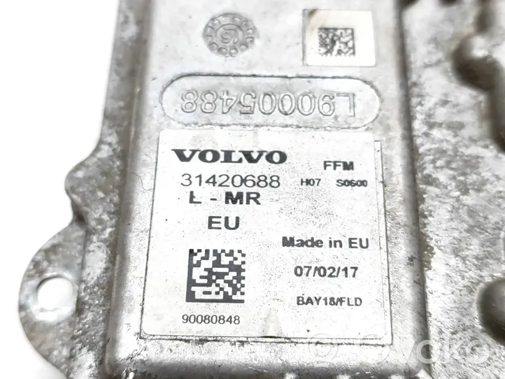 Volvo S90, V90 Moduł sterujący statecznikiem LED 31420688