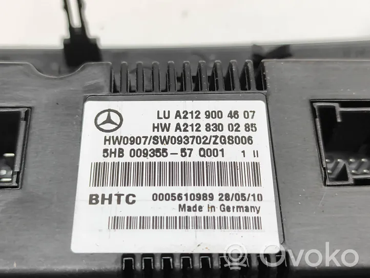 Mercedes-Benz E W212 Panel klimatyzacji A2128300285