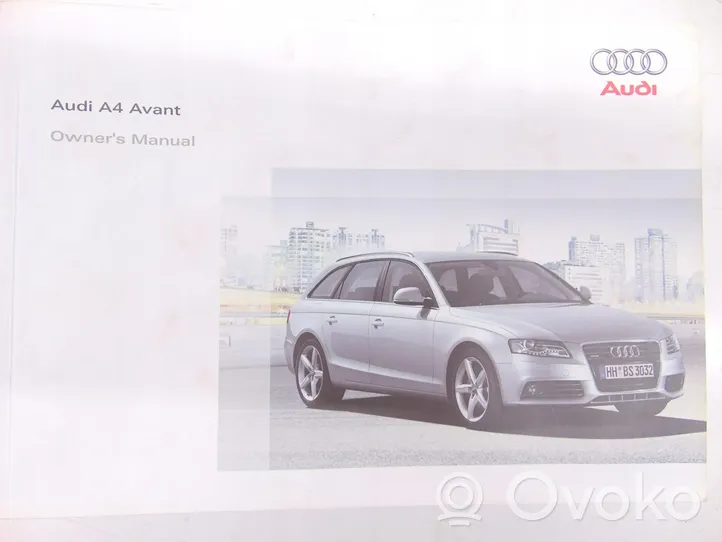 Audi A4 S4 B8 8K Omistajan huoltokirja 